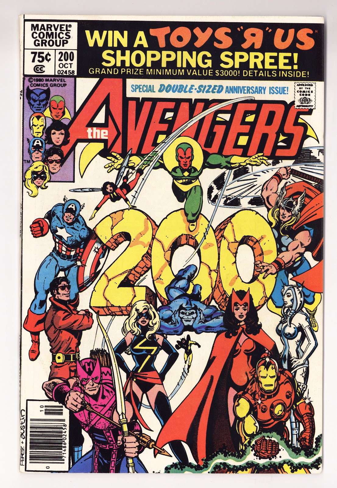 The Avengers Vol 1 200 FN+ (6.5) (1980) Newsstand 