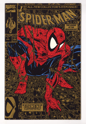 Spider-Man Vol 1 1 NM- (9.2) (1990) Gold 2nd Print