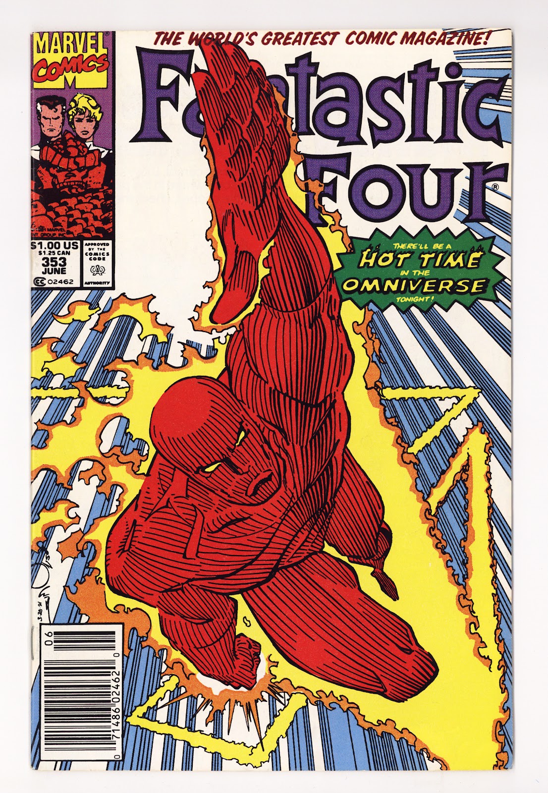 Fantastic Four Vol 1 353  High Grade   (1991)   Newsstand