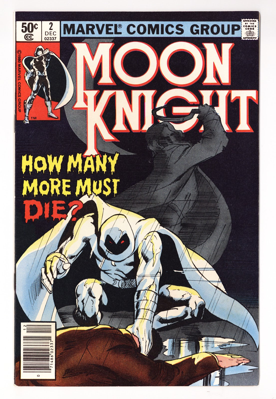 Moon Knight Vol 1 2 Mid Grade (1980) Newsstand 