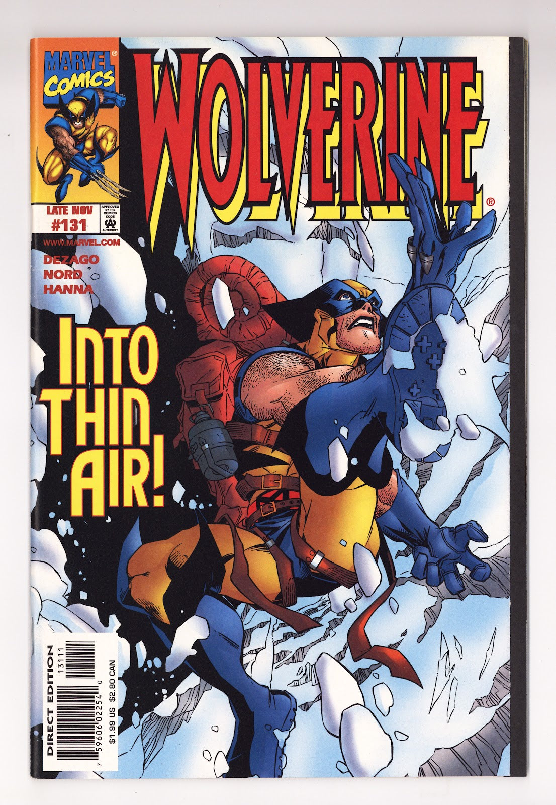 Wolverine Vol 2 131  VF+ (8.5)   (1998) Error     