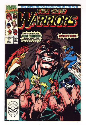 The New Warriors Vol 1 3 Mid Grade (1990) Direct