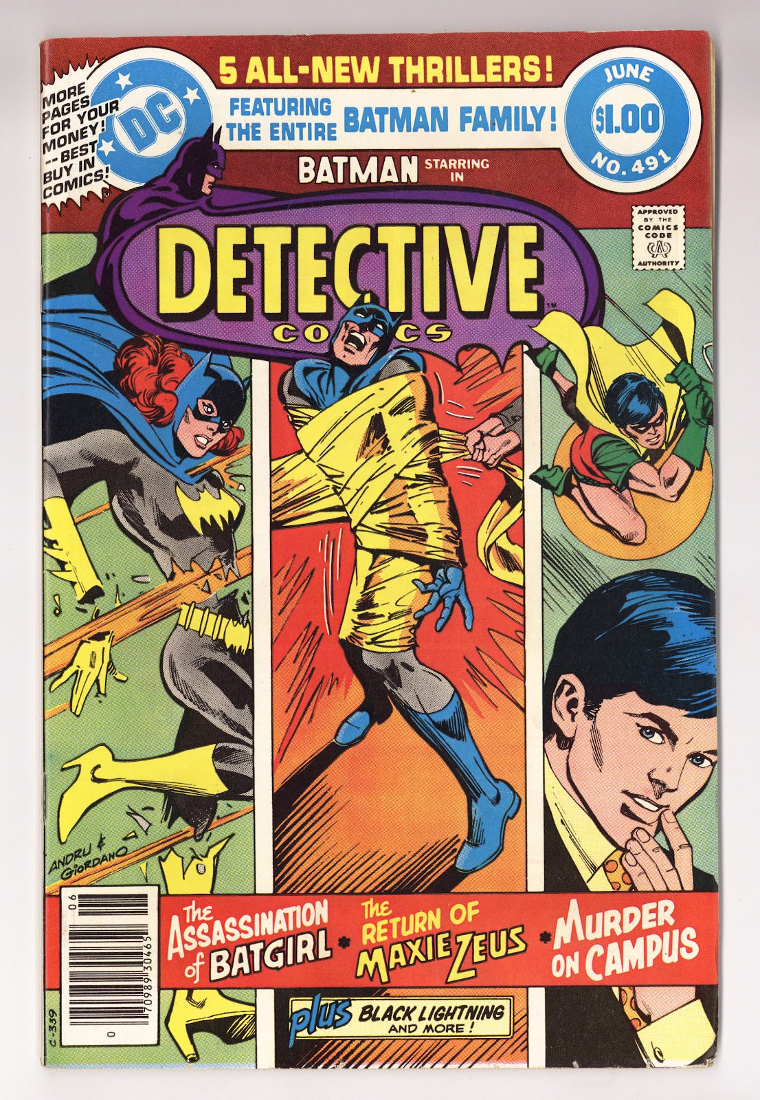 Detective Comics Vol 1 491  Mid Grade   (1980)     