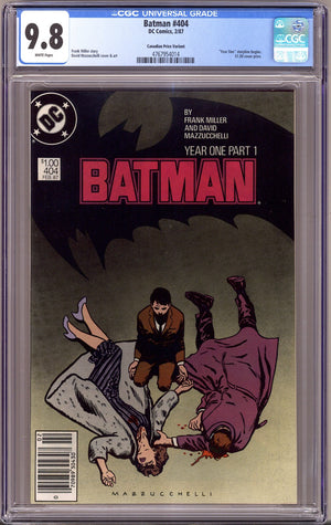 Batman Vol 1 404 CGC 9.8 (NM/M)   (1987)   Canadian Price Variant