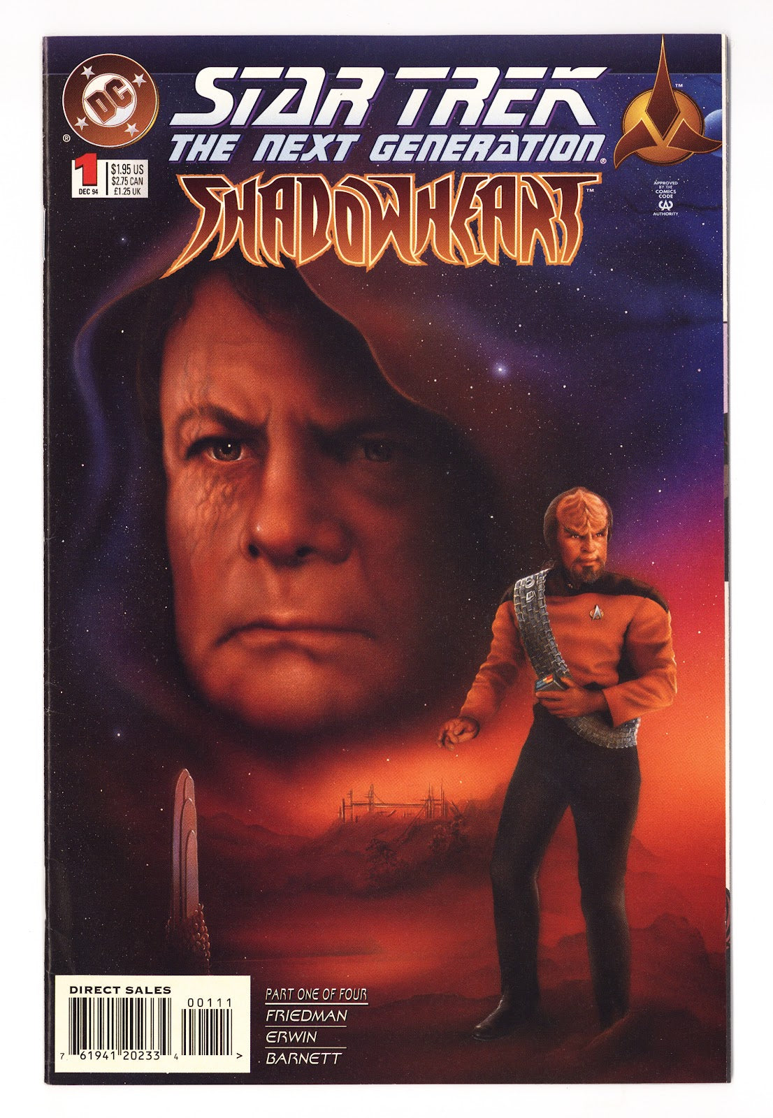 Star Trek: The Next Generation -- Shadowheart   1  Mid Grade   (1994)