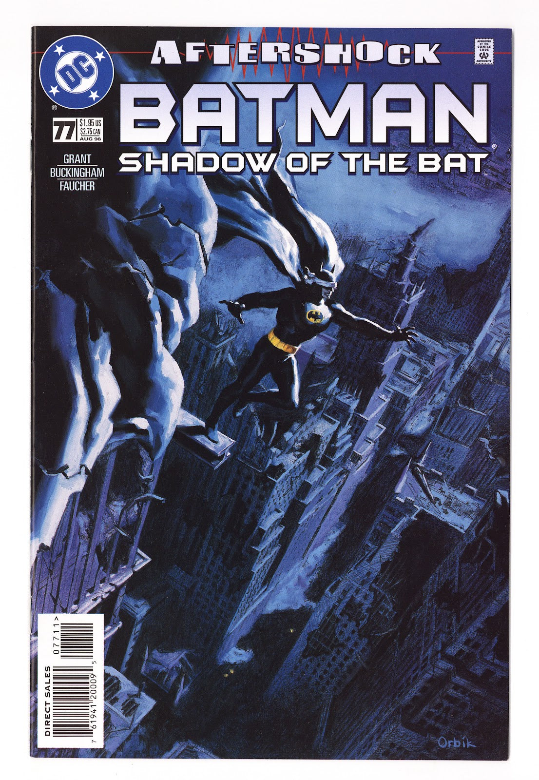 Batman: Shadow of the Bat   77  High Grade   (1998)   Direct Sales  