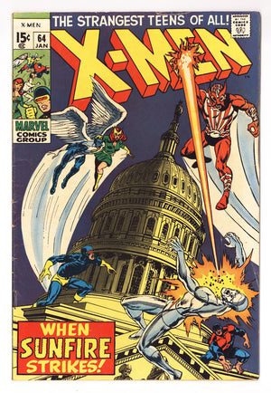 The X-Men Vol 1 64 VG/FN (5.0) (1970)
