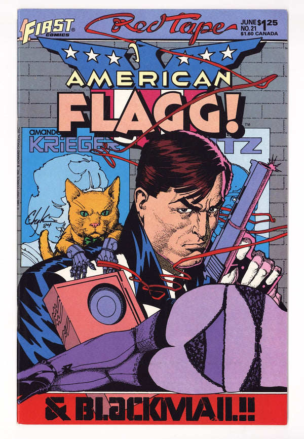 American Flagg! Vol 1 21 Mid Grade (1985)