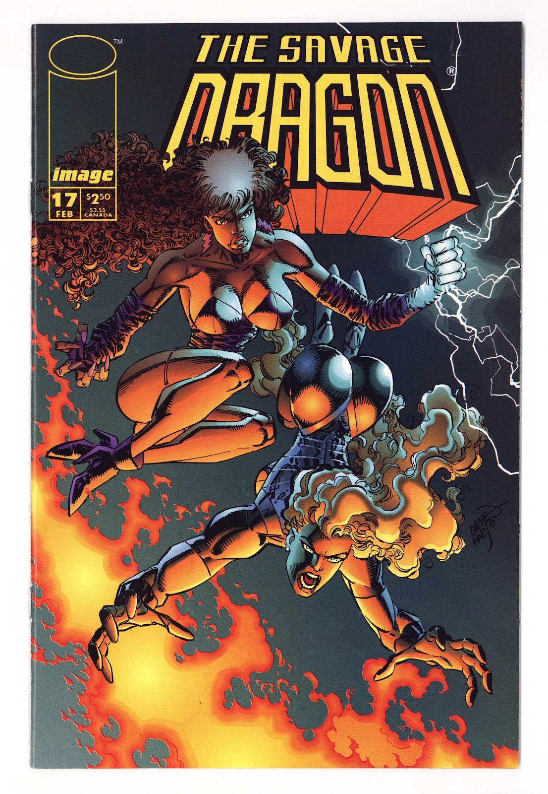 Savage Dragon Vol 2 17 [B]  High Grade   (1995) Larsen   Variant  