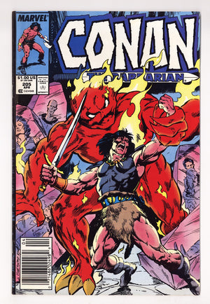 Conan the Barbarian Vol 1 205  Mid Grade   (1988)   Newsstand