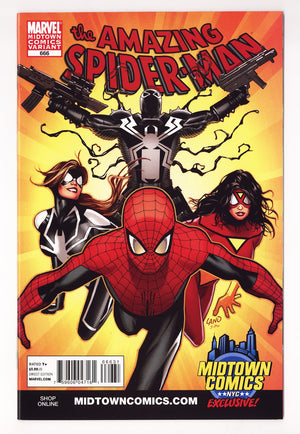 The Amazing Spider-Man Vol 2 666  VF/NM (9.0)   (2011) Land   Midtown Comics Variant - Greg Land Cover