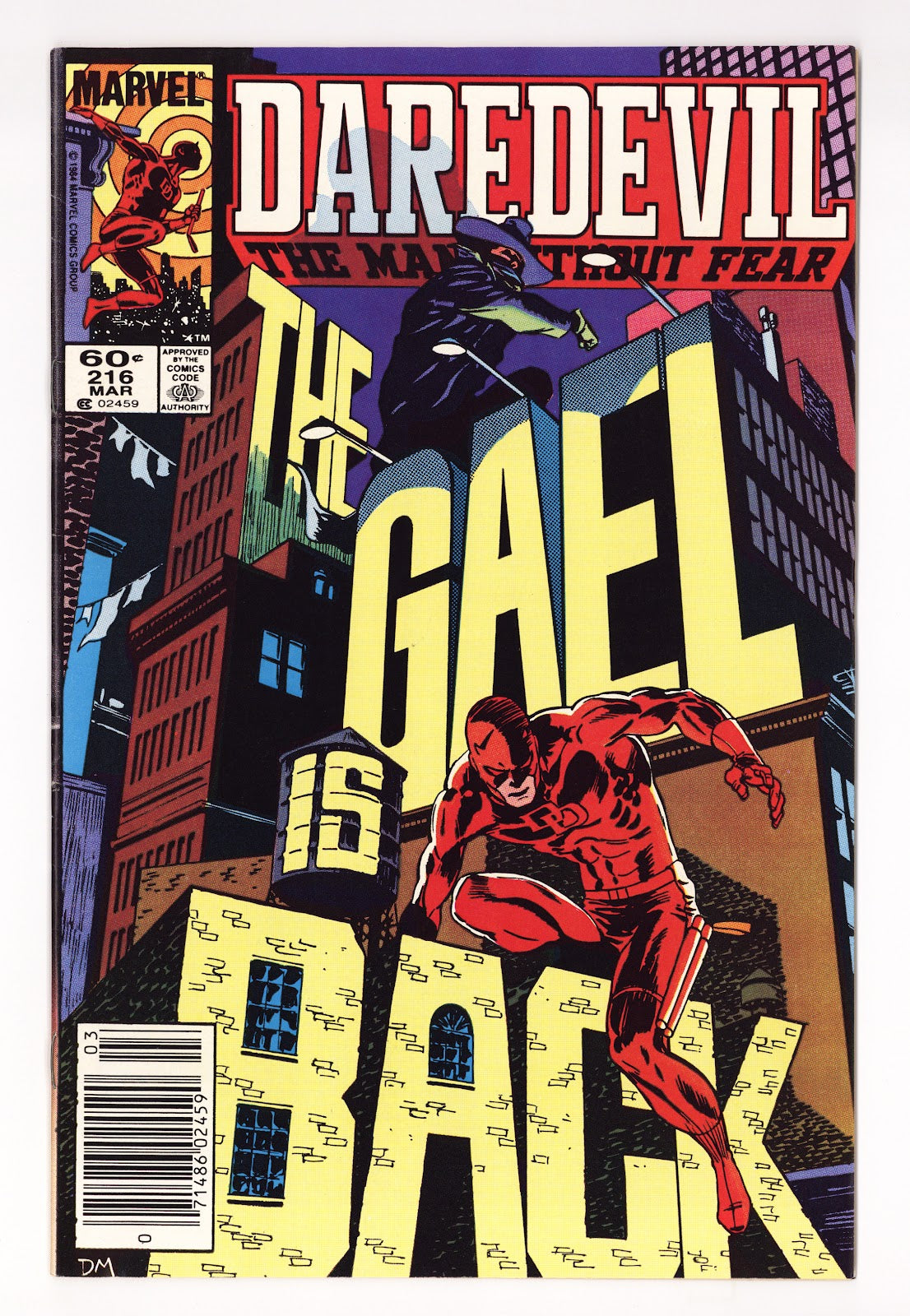 Daredevil Vol 1 216  Mid Grade   (1985)   Newsstand  