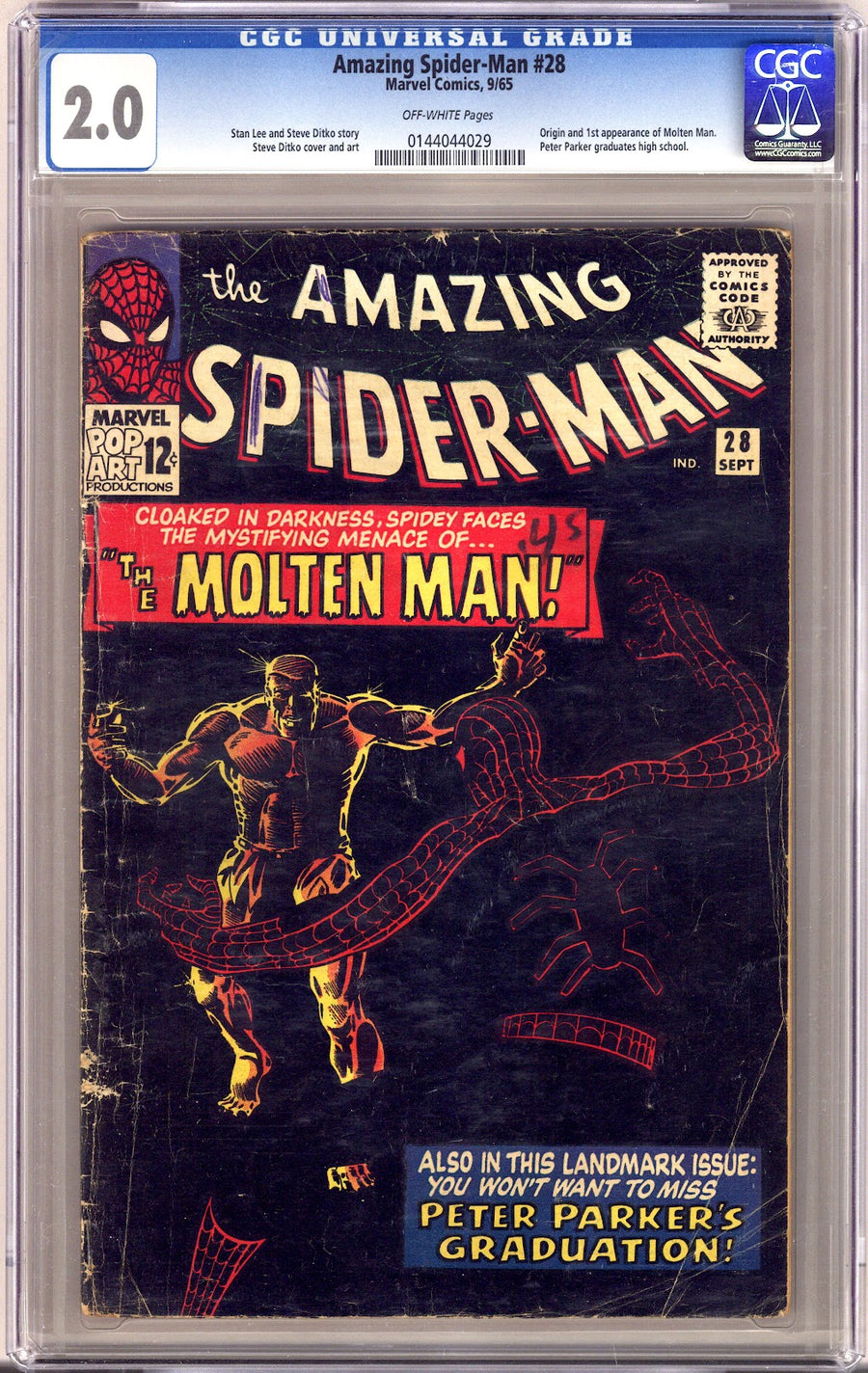 The Amazing Spider-Man Vol 1 28 CGC 2.0 (GD)   (1965)
