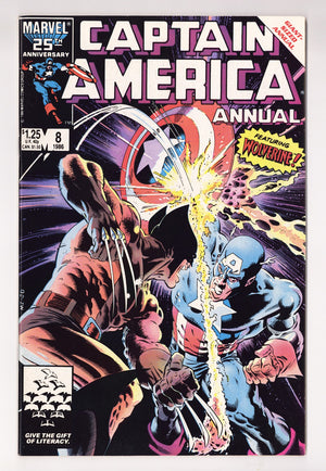 Captain America Annual Vol 1 8 VF+ (8.5) (1986)