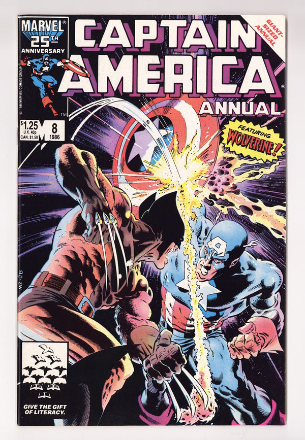 Captain America Annual Vol 1 8 VF+ (8.5) (1986)