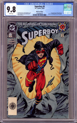 Superboy Vol 3 0 CGC 9.8 (NM/M)   (1994)   Zero Hour Logo