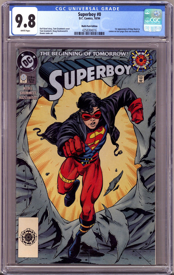 Superboy Vol 3 0 CGC 9.8 (NM/M) (1994) Zero Hour Logo