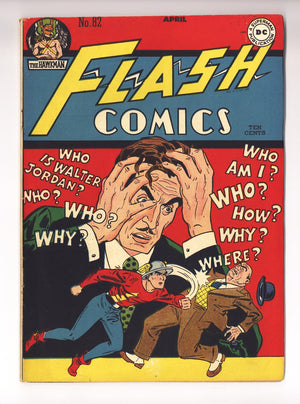 Flash Comics Vol 1 82  FN+ (6.5)   (1947)