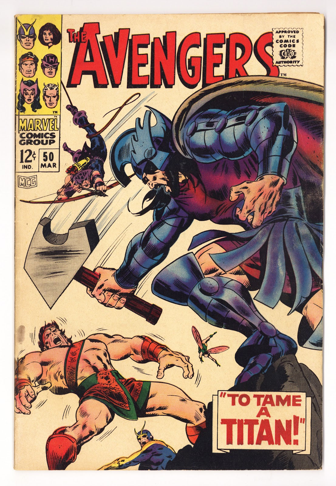 The Avengers Vol 1 50 VG+ (4.5) (1968) 