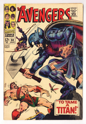 The Avengers Vol 1 50 VG+ (4.5) (1968)