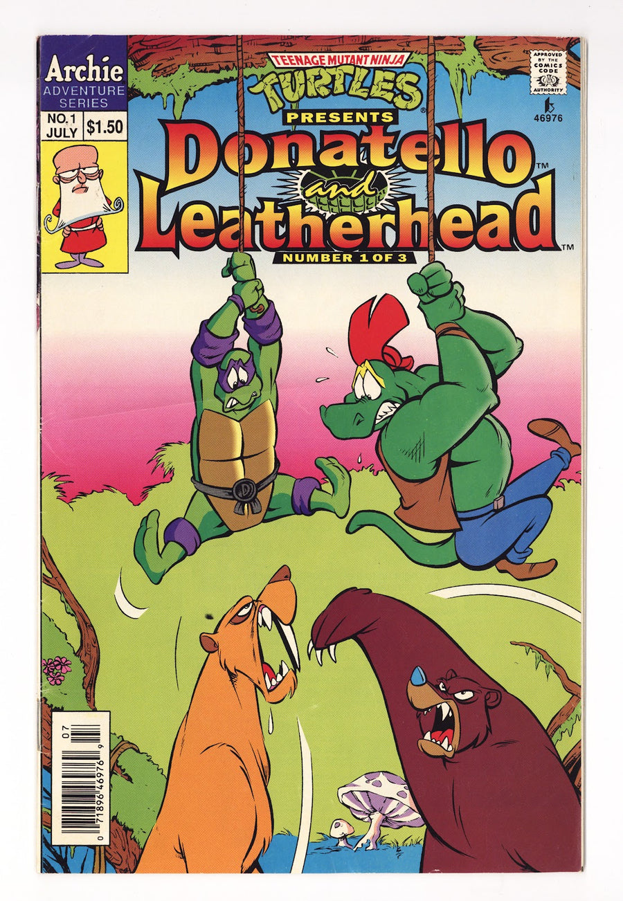 Teenage Mutant Ninja Turtles Presents: Donatello and Leatherhead   1  GD/VG (3.0)   (1993)   Canadian  