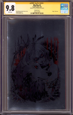 Big Rig   2 CGC 9.8 (NM/M)   (2025) Momoko Foil Virgin Exclusive Variant  Signed x1 Cover Peach Momoko