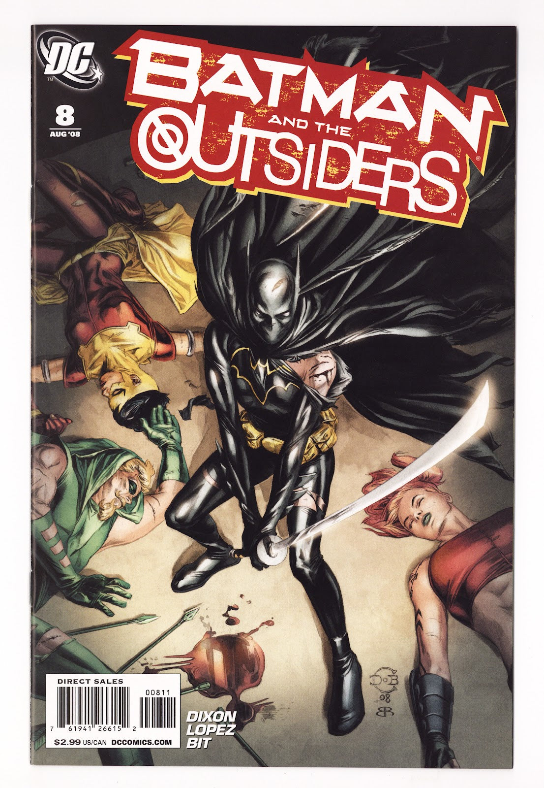 Batman and the Outsiders Vol 1 8  High Grade   (2008)     
