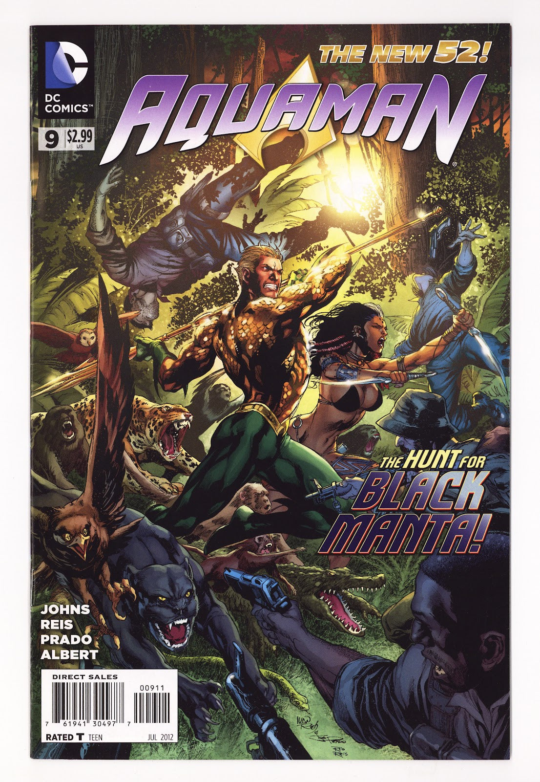 Aquaman Vol 7 9 High Grade (2012) Direct Sales 