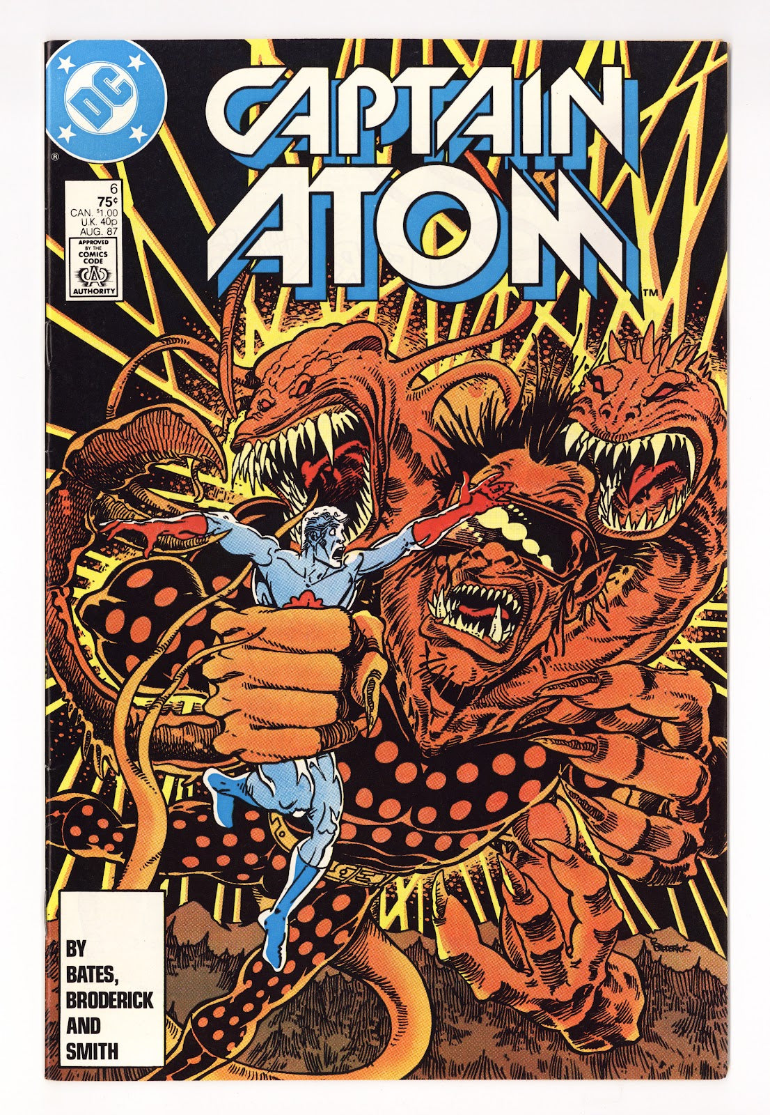 Captain Atom Vol 3 6  Mid Grade   (1987)     