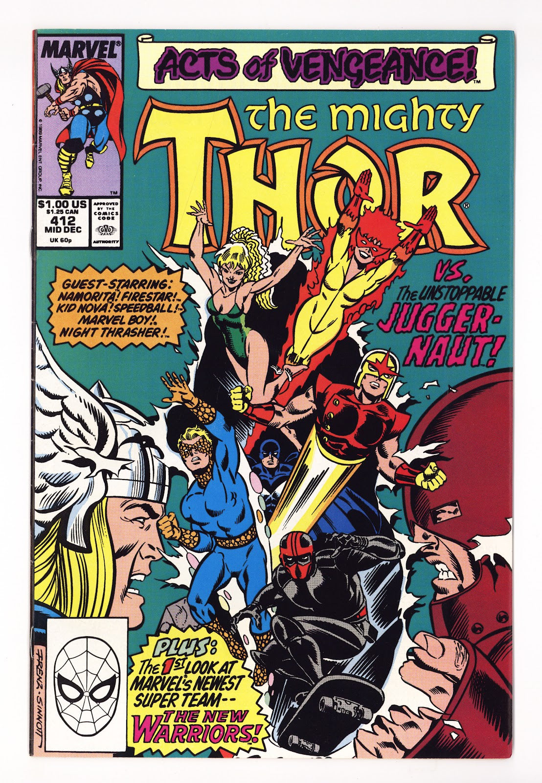 Thor Vol 1 412 VF- (7.5) (1989)  
