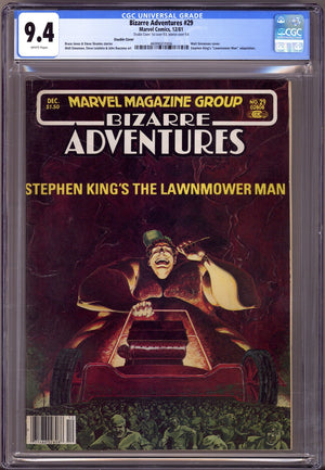 Bizarre Adventures   29 CGC 9.4 (NM) Double Cover  (1981)   Newsstand