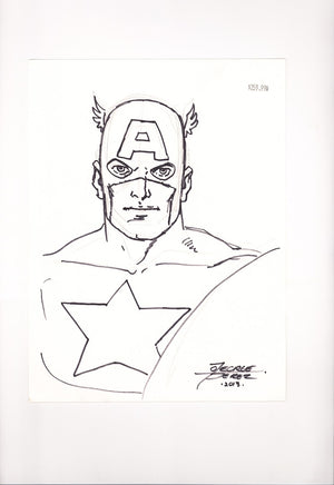George Perez Captain America Convention Sketch [nn] (2013)