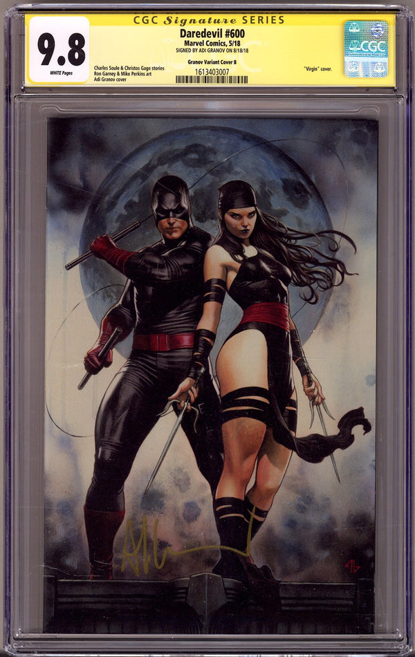 Daredevil Vol 5 600 CGC 9.8 (NM/M) (2018) Granov Virgin Exclusive Variant Signed x1 Cover Adi Granov