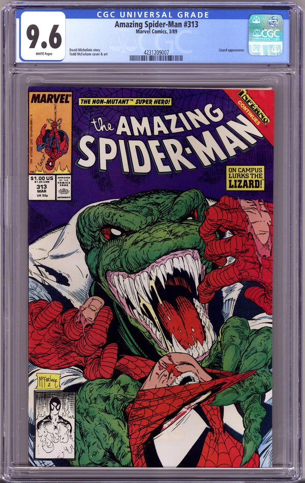 The Amazing Spider-Man Vol 1 313 CGC 9.6 (NM+)   (1989)