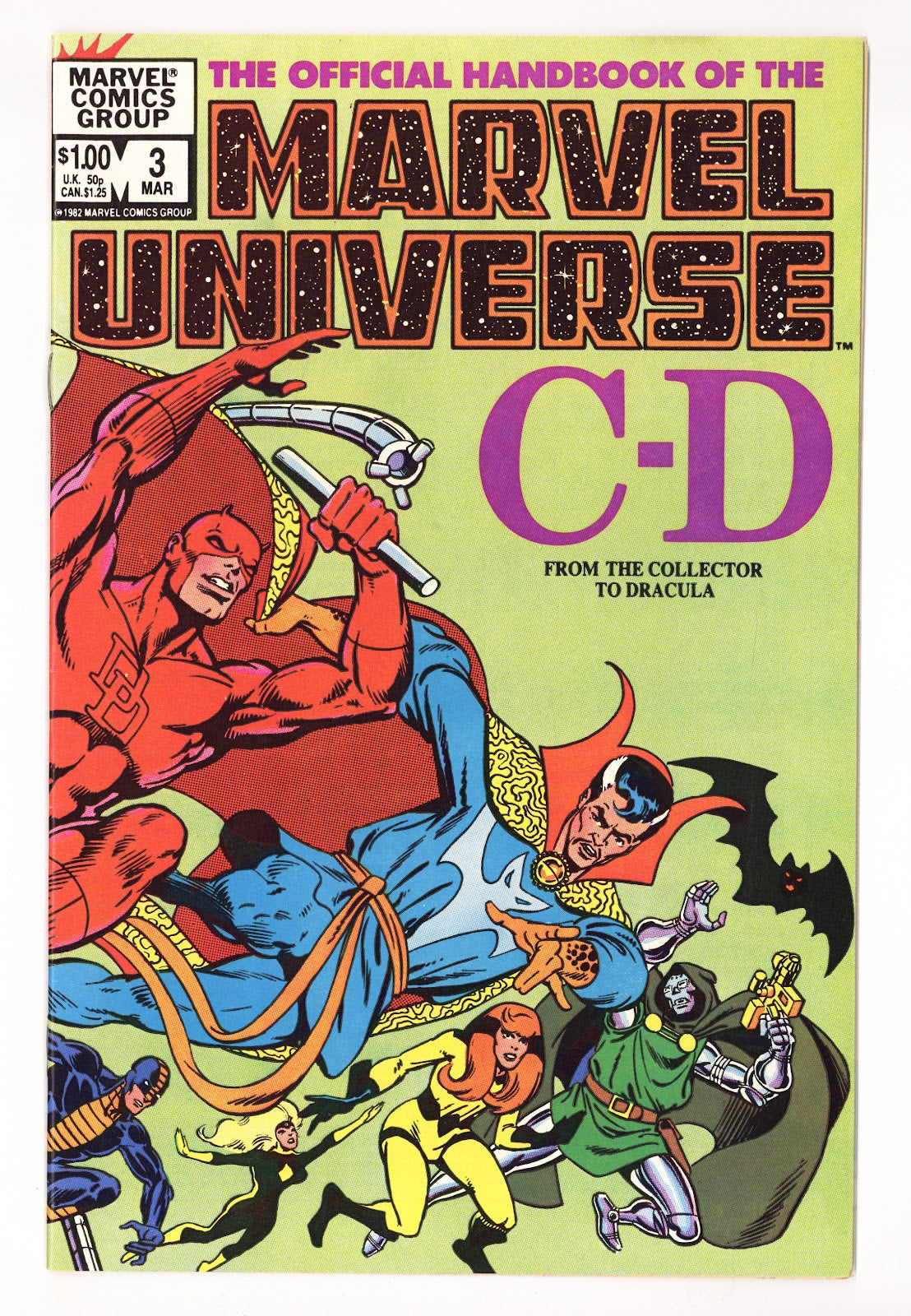 The Official Handbook of the Marvel Universe Vol 1 3  High Grade   (1983)   Direct  