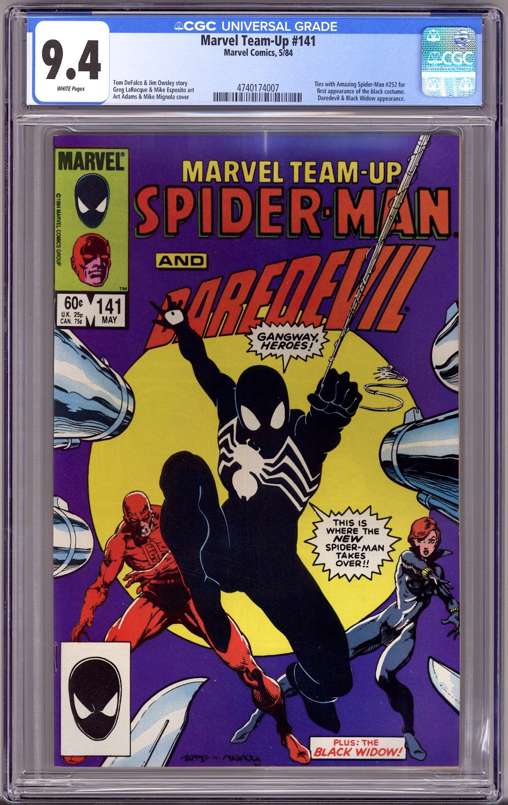 Marvel Team-Up Vol 1 141 CGC 9.4 (NM)   (1984)