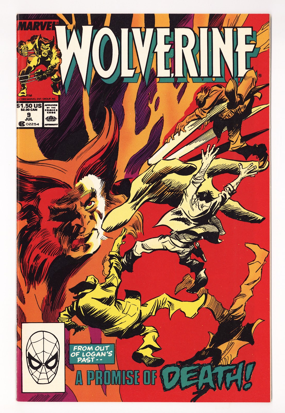 Wolverine Vol 2 9  High Grade   (1989)     