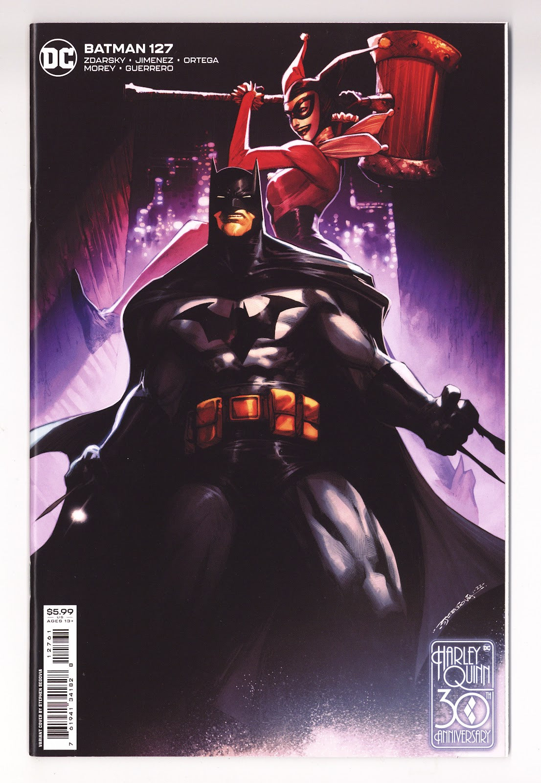 Batman Vol 3 127 High Grade (2022) Segovia Variant 