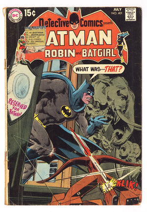 Detective Comics Vol 1 401 FR (1.0) Cover Detached (1970)