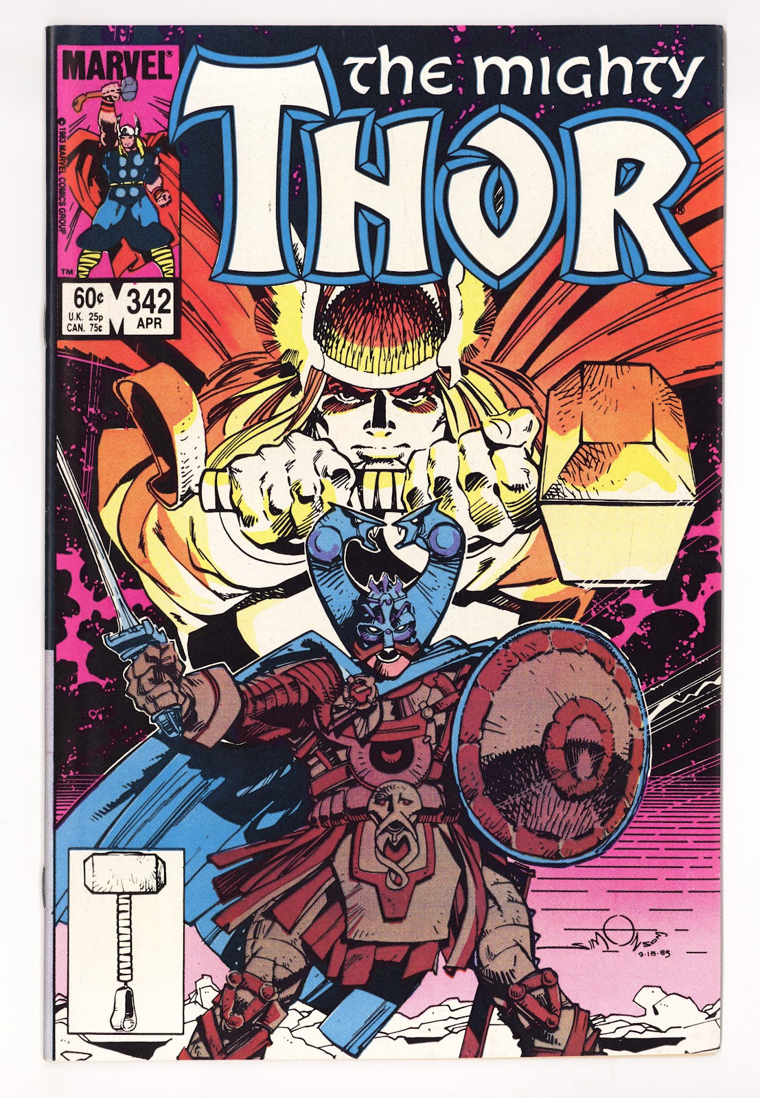 Thor Vol 1 342 High Grade (1984) Direct 