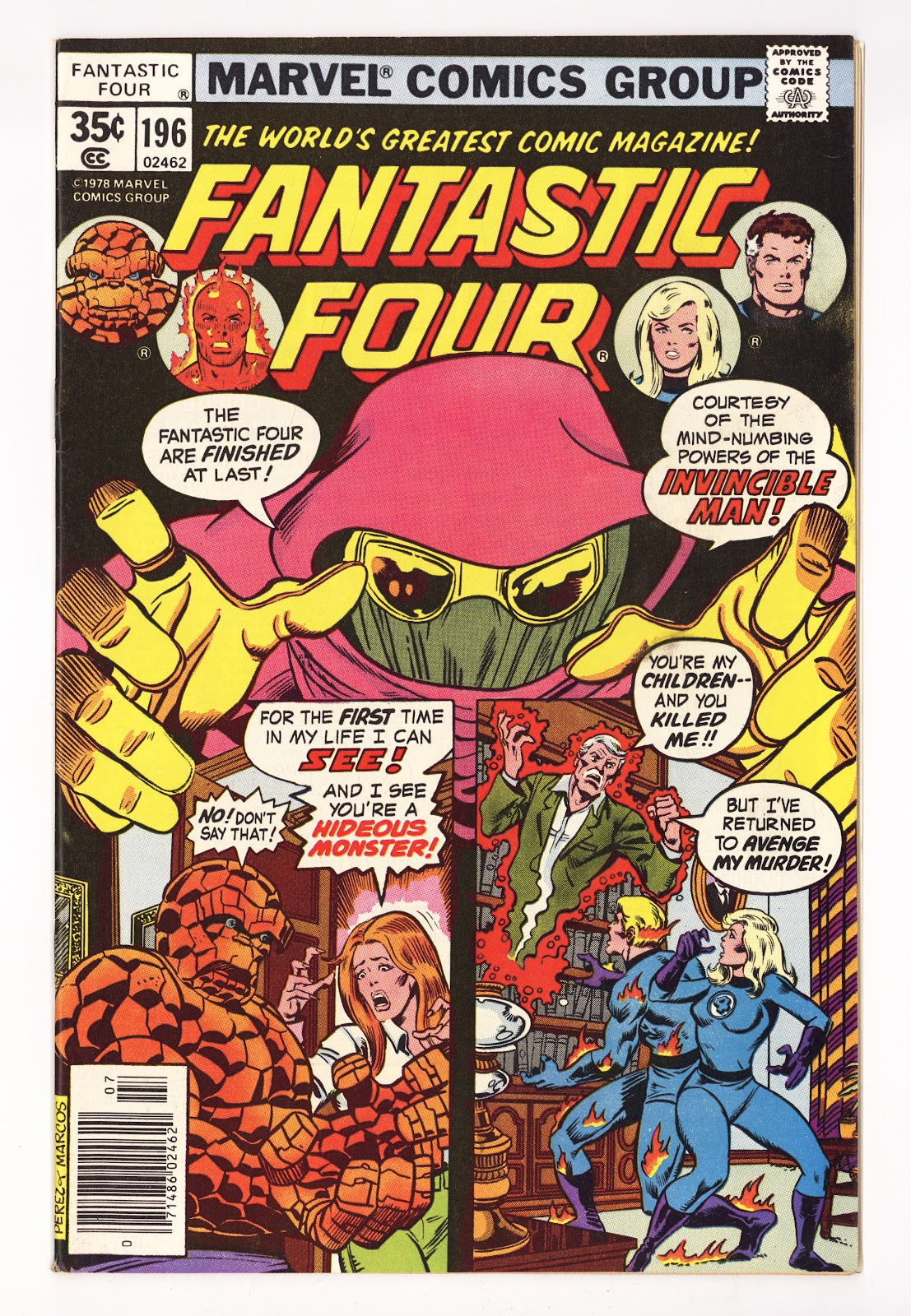 Fantastic Four Vol 1 196  Mid Grade   (1978)     
