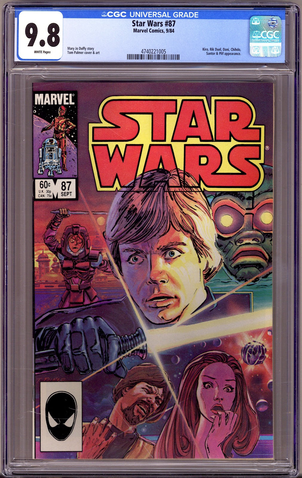 Star Wars Vol 1 87 CGC 9.8 (NM/M) (1984) 
