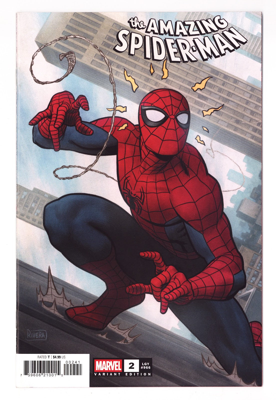 The Amazing Spider-Man Vol 7 2 (966) High Grade (2025) Rivera Variant 