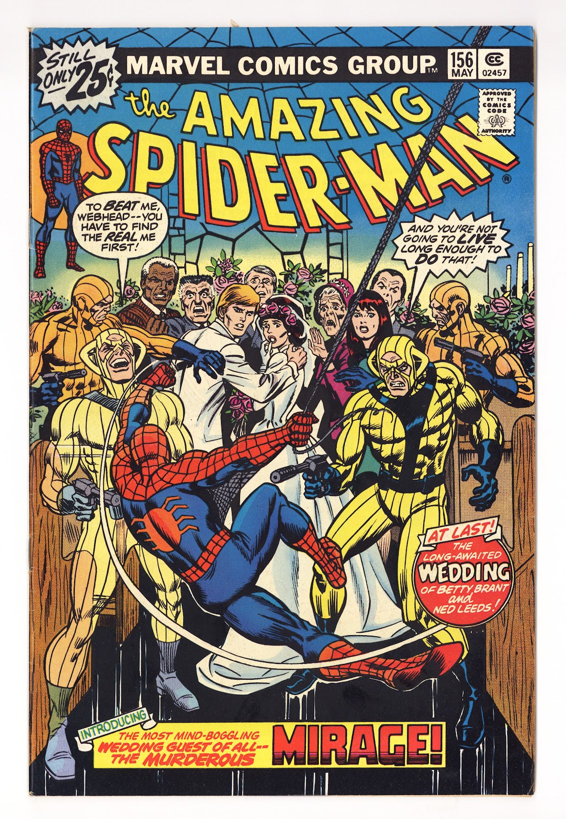 The Amazing Spider-Man Vol 1 156  FN+ (6.5)   (1976)   25¢