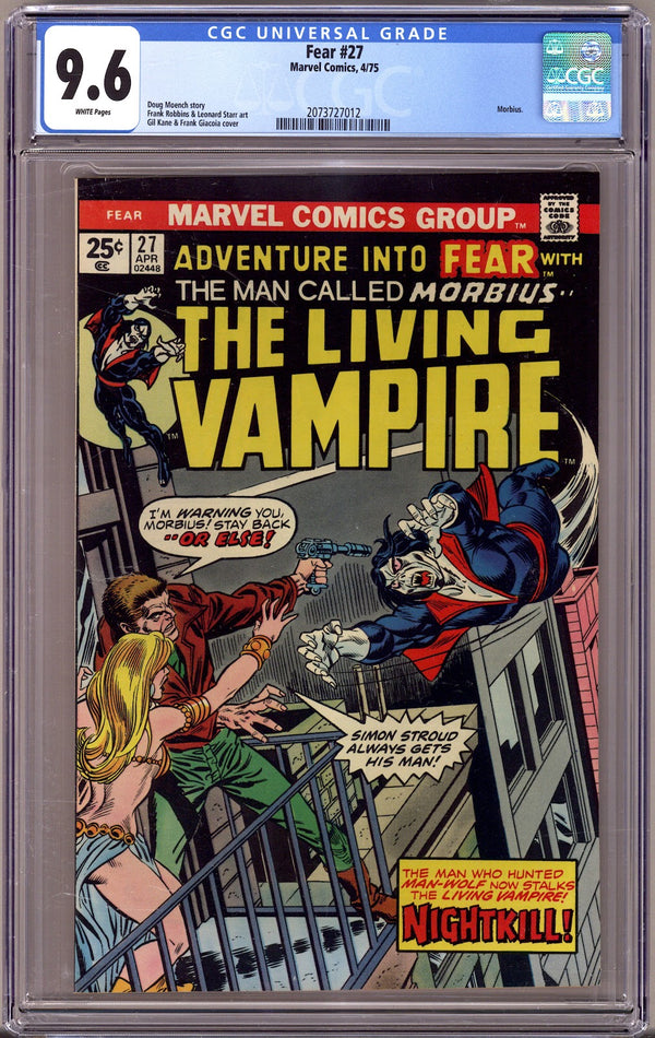 Fear   27 CGC 9.6 (NM+)   (1975)