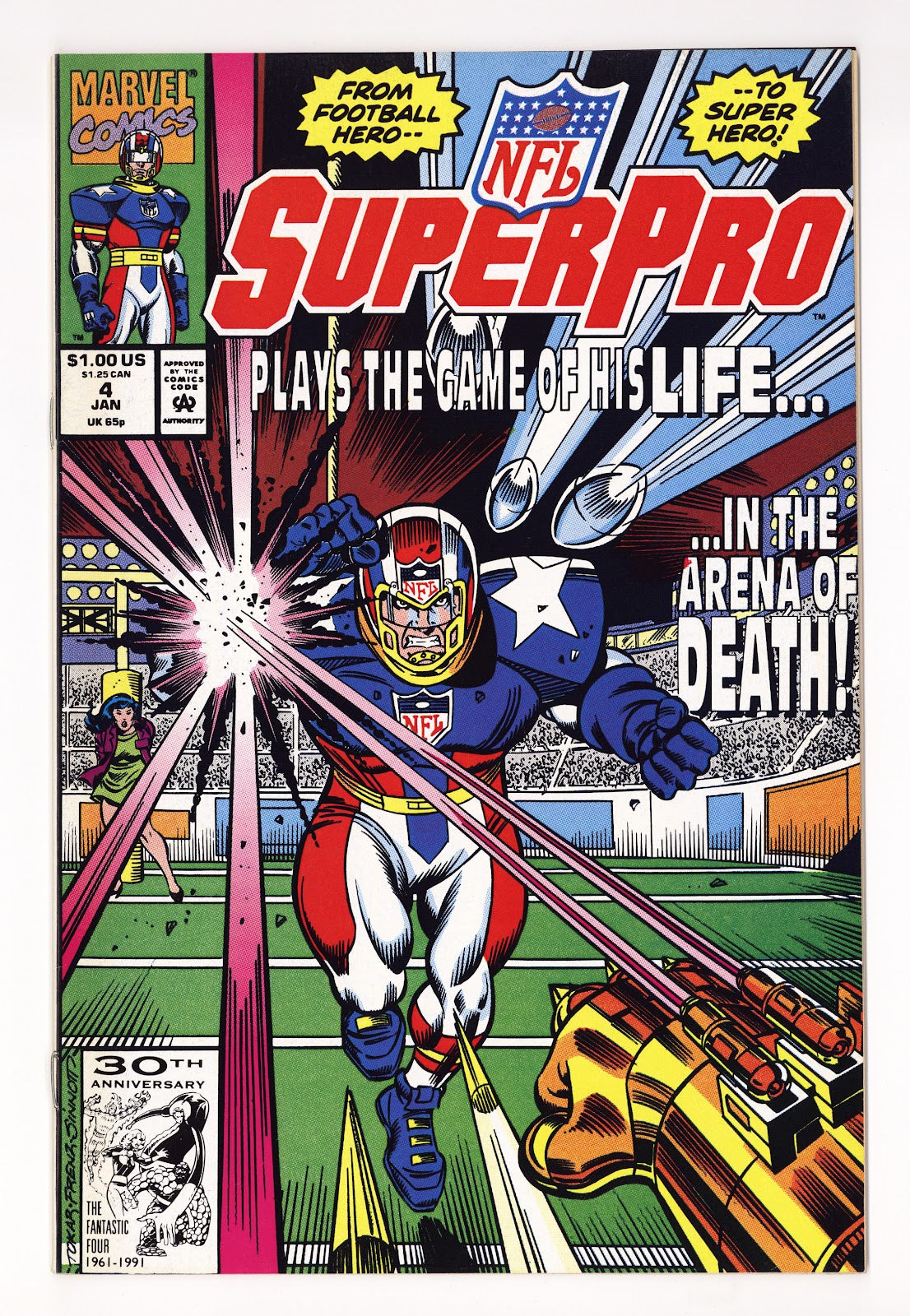NFL Superpro   4  Mid Grade   (1992)     