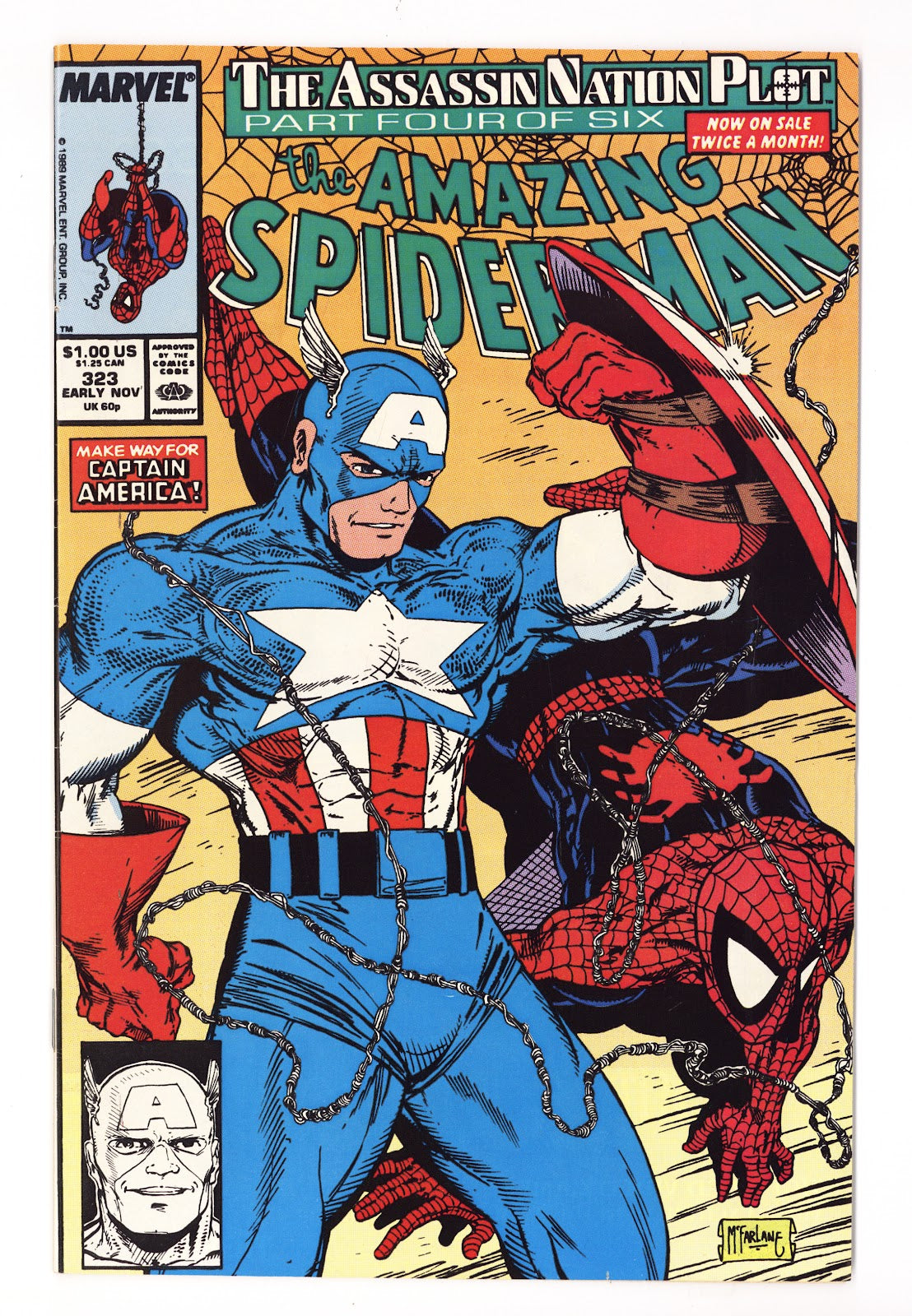 The Amazing Spider-Man Vol 1 323 VF- (7.5) (1989)  