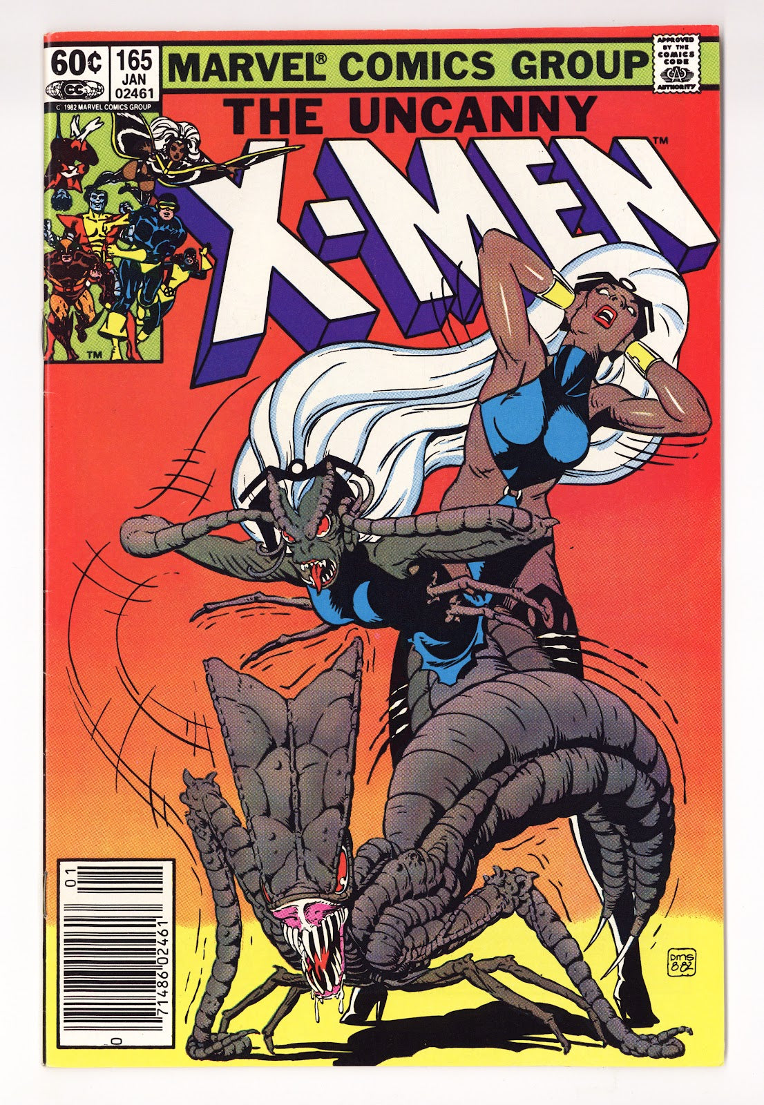 The Uncanny X-Men Vol 1 165  VF- (7.5)   (1983)   Newsstand  Signed x3 1st Page Claremont, Shooter, Smith