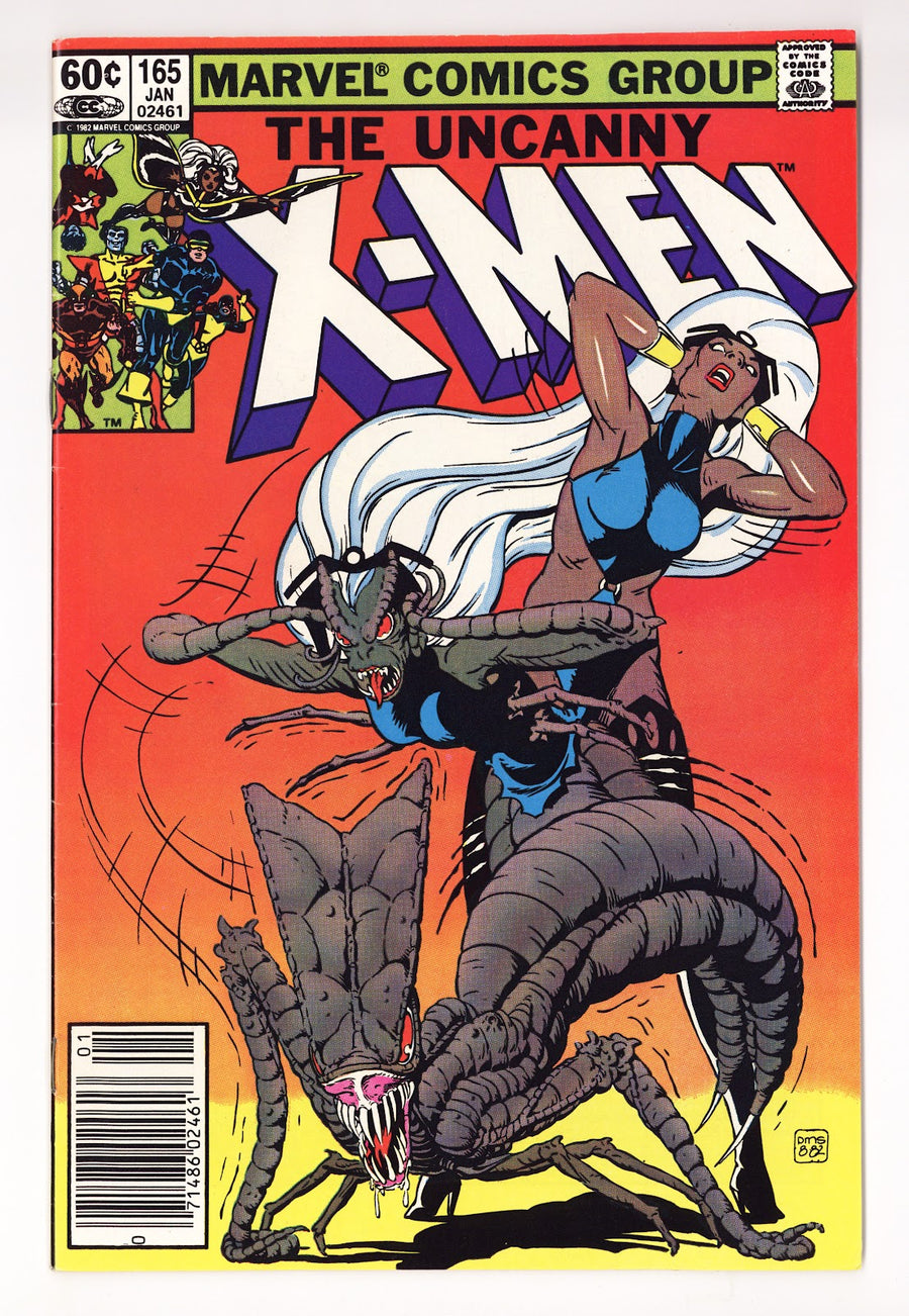 The Uncanny X-Men Vol 1 165  VF- (7.5)   (1983)   Newsstand  Signed x3 1st Page Claremont, Shooter, Smith