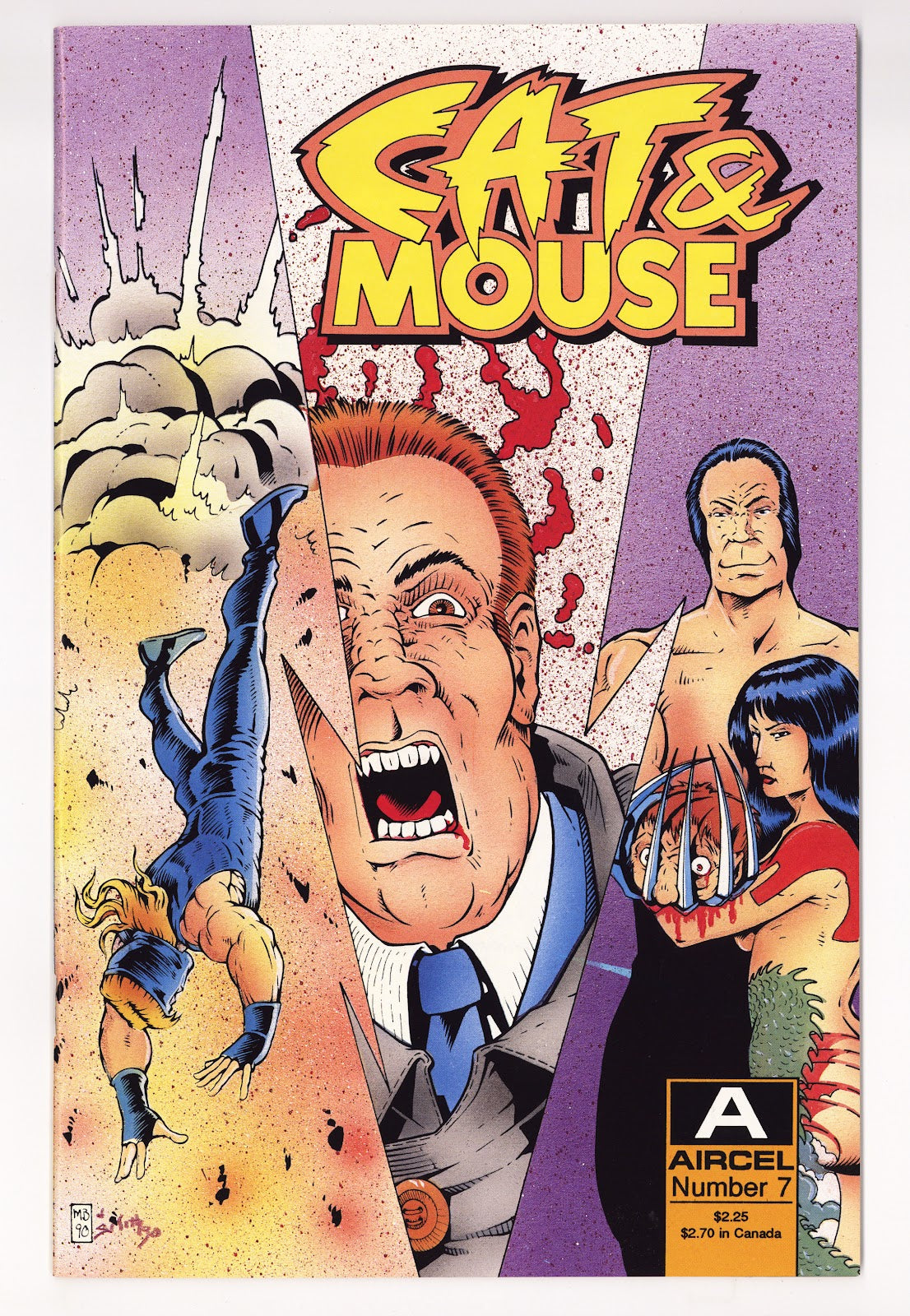 Cat & Mouse Vol 2 7 Mid Grade (1990) 